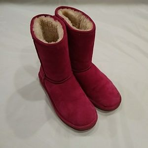 Hot Pink Bearpaw Boots